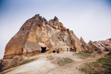 Fototapeta premium Breathtaking view of Valley in winter season, Cappadocia, Turkey