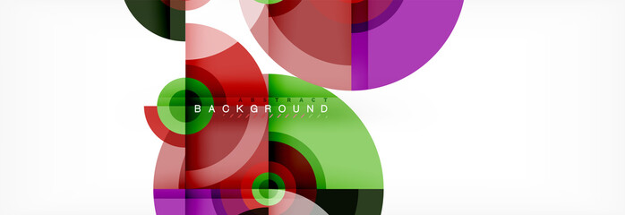 Circular vector abstract background