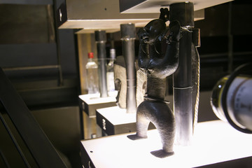 African artefacts wall unit