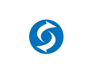 Arrows logo template vector icon illustration design