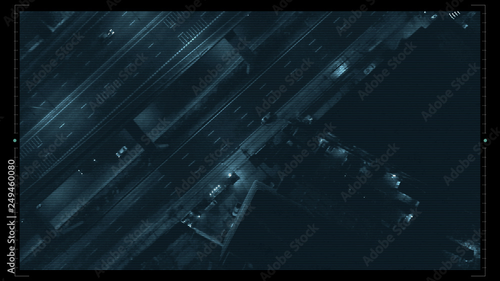 Poster futuristic hud satellite car surveillance and identification counter terrorist monitoring highway tr