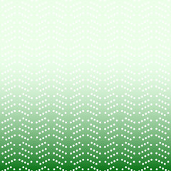 Geometric modern green and white pattern. Fine ornament with dotted elements. Geometric abstract pattern