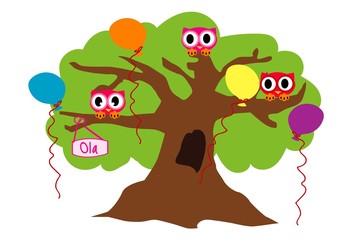 sowa, urodziny, imię © monikakosz