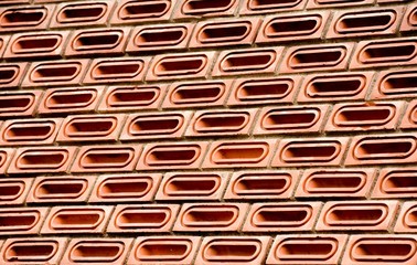 pattern of geometric brick wall
