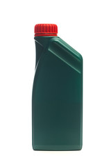 bottle of machine oil isolated