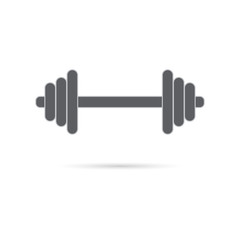 Barbell icon. Vector. - Vector