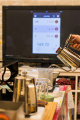 Barista hand drip Coffee making Brewing filter Bar Cafe