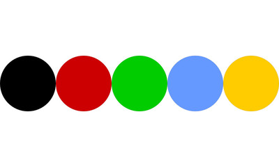 Ball - paint on white background
