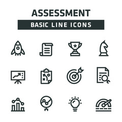 ASSESSMENT LINE ICONS