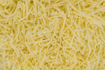 Grated cheese texture background