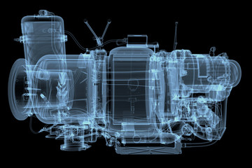 3d rendering illustration of power plant