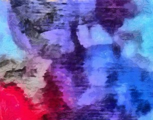 Abstract grunge background. Dirty style pattern. Simple painting art template with large textured brush strokes. Colorful pretty texture drawing by hand. Digital indigo wallpaper. Vintage backdrop