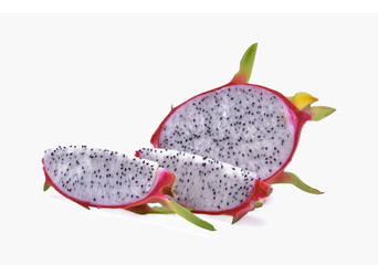 Dragon fruit isolated on white background
