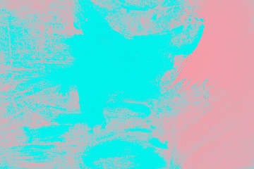 pink and blue paint fashion background texture with grunge brush strokes