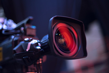 TV camera in recording