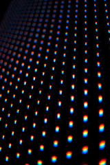 LED screen at a concert close-up.