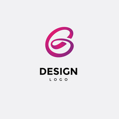 Vector colorful logo design, icon initials b © arif purnomo