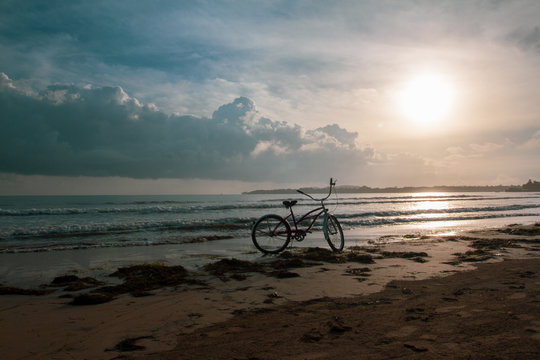 bike on the beach