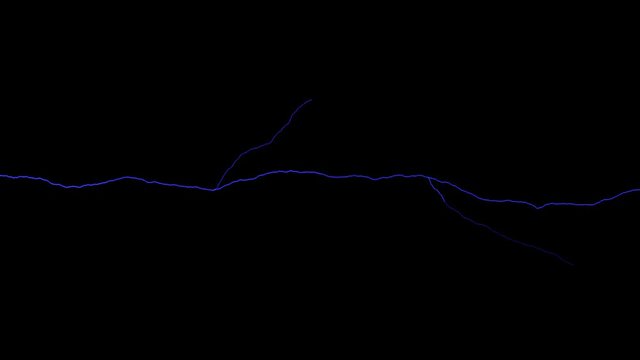 Electric Arc moving across the Screen