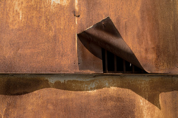 Old rusty iron sheet. Abstract background