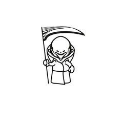 Death Line Logo Cartoon Characters Baby Face icon