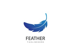 feather logo vector