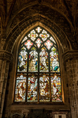 Fototapeta na wymiar churchs window in St. Giles Cathedral, Edinburgh