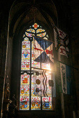 Fototapeta na wymiar churchs window in St. Giles Cathedral, Edinburgh