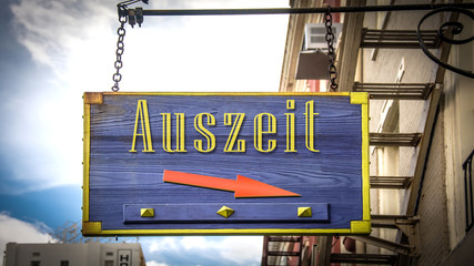 Schild 403 - Auszeit