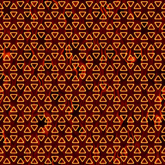 Blaze fire flame texture background. High-resolution seamless polygonal geometry grid mesh texture