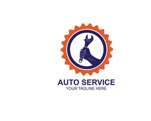 wrench icon vector of automotive service illustration