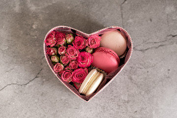 pink cakes on a plain background