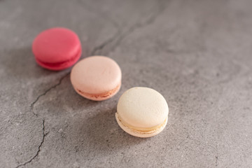 pink cakes on a plain background