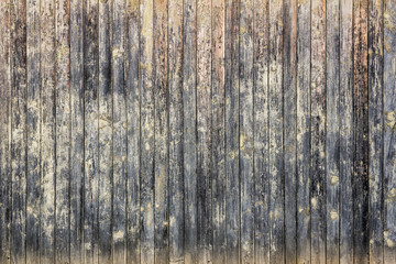 Old wooden background of boards with cracked paint