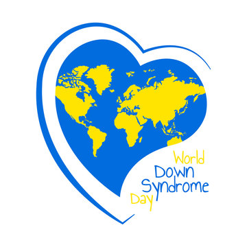 Vector Illustration on the theme World Down Syndrome Day. 