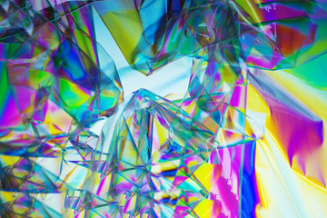 Retro synth wave, Abstract background in neon colors, cross polarization. Trend concept 2019 colors...