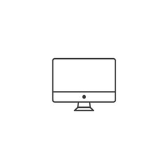 Monitor- vector thin line icon