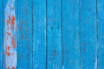 Fototapeta na wymiar Old wooden board background with cracked paint
