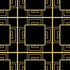 Vector modern geometric tiles pattern. Abstract geometric art deco seamless luxury background