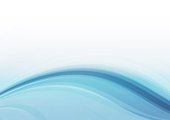White and blue curved abstract background
