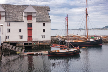 Retro boats in Alesund. Norway