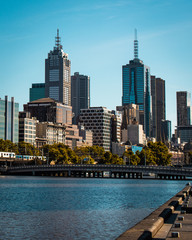 Naklejka premium Melbourne Skyline