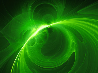 Green glowing plasma force field