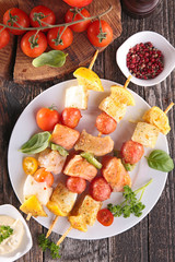 raw fish barbecue