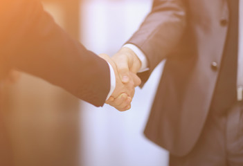 Fototapeta na wymiar reliable handshake business people. concept of partnership