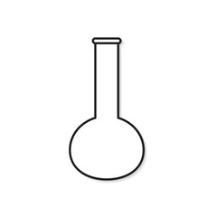 test tube icon- vector illustration