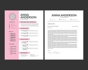 Clean Resume Templates and Cover Letter