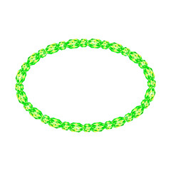 Shining glamour gem’s diamond crystal frame  necklace vector isolated 