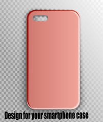 Stylish Vector Layout Case for iPhone - Rose Gold. Beautiful print for fashion accessory smartphone