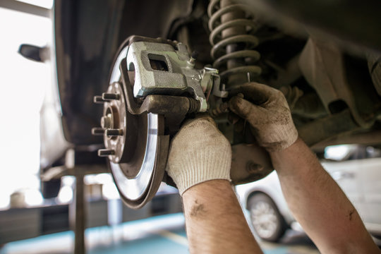 Repair of brake system on car wheels